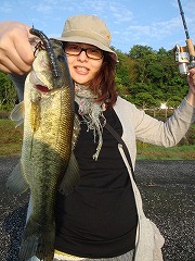 嫁が釣ったど~! 嫁が釣ったど~!